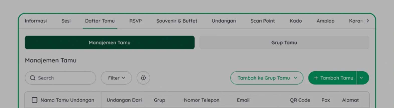 Daftar Tamu & Grup
